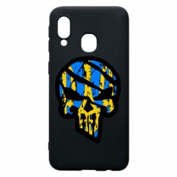 Чохол для Samsung A40 Punisher Coat of arms of Ukraine - PrintSalon
