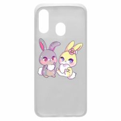Чехол для Samsung A40 Rabbits In Love - PrintSalon