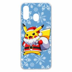 Чохол для Samsung A40 Santa Claus Pikachu - PrintSalon