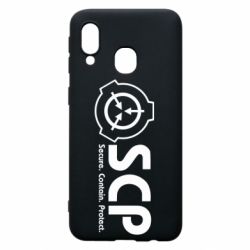 Чохол для Samsung A40 SCP logo text - PrintSalon