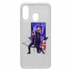 Чехол для Samsung A40 Соколиный глаз и Кейт Бишоп - PrintSalon