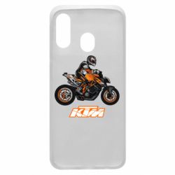 Чехол для Samsung A40 Sport Bike Art - PrintSalon