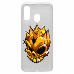 Чехол для Samsung A40 Standoff - Gold Skull - PrintSalon
