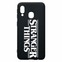 Чехол для Samsung A40 Stragner Things Logo - PrintSalon
