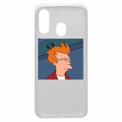 Чехол для Samsung A40 Suspicious Fry - PrintSalon
