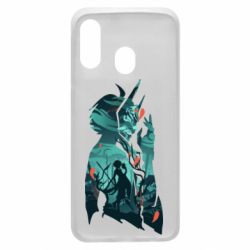 Чехол для Samsung A40 Xiao silhouette - PrintSalon