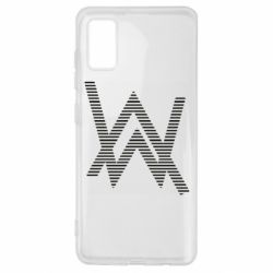 Чехол для Samsung A41 Alan Walker logo stripes - PrintSalon