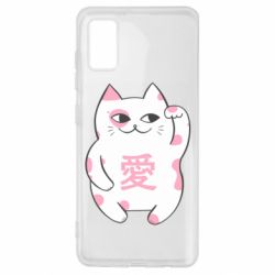 Чехол для Samsung A41 Cat and hieroglyphs - PrintSalon