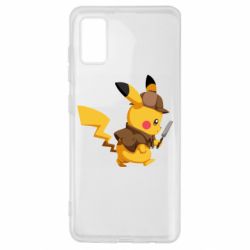 Чехол для Samsung A41 Cute Detective Pikachu - PrintSalon