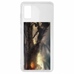 Чехол для Samsung A41 Дракон арт
