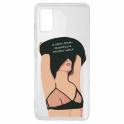 Чехол для Samsung A41 Gentleman Is Simply A Patient Wolf - PrintSalon
