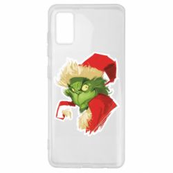 Чехол для Samsung A41 Гринч портрет-PrintSalon Чехол для Samsung A41 Гринч портрет