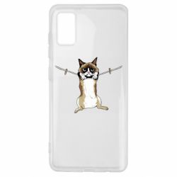 Чехол для Samsung A41 Grumpy Cat On The Rope - PrintSalon
