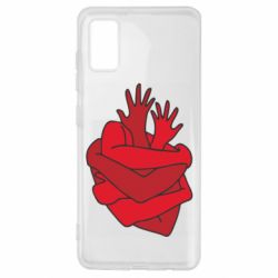 Чехол для Samsung A41 Heart out of hands - PrintSalon