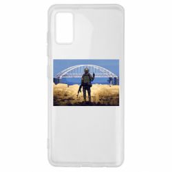 Чехол для Samsung A41 Марка с Крымским мостом - PrintSalon
