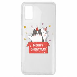 Чехол для Samsung A41 Meowy Christmas ( present box ) - PrintSalon