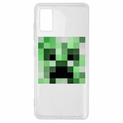 Чехол для Samsung A41 Minecraft minimalist Creeper - PrintSalon