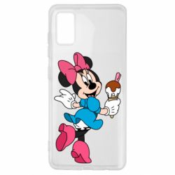 Чехол для Samsung A41 Minnie Mouse and Ice Cream