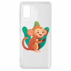 Чехол для Samsung A41 Monkey. Fuck You - PrintSalon