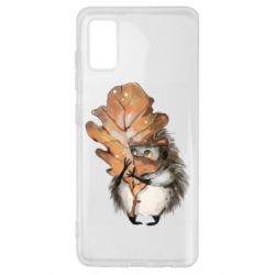 Чехол для Samsung A41 Осенний ежик - PrintSalon