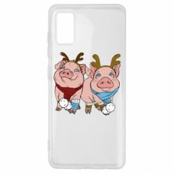Чехол для Samsung A41 Pigs - PrintSalon