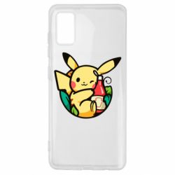 Чехол для Samsung A41 Pikachu with ketchup - PrintSalon