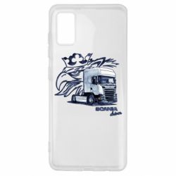 Чехол для Samsung A41 Scania watercolor art - PrintSalon