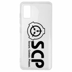 Чохол для Samsung A41 SCP logo text - PrintSalon