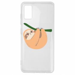 Чехол для Samsung A41 Sloth on a branch - PrintSalon