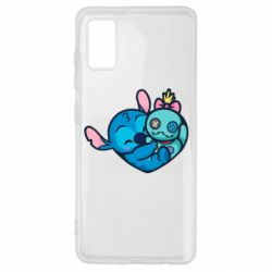 Чехол для Samsung A41 Стич с куклой - PrintSalon