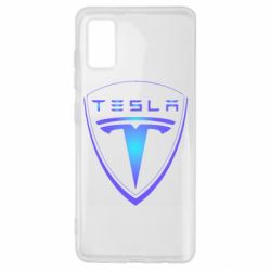 Чехол для Samsung A41 Tesla logo gradient - PrintSalon