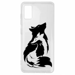 Чехол для Samsung A41 Wolf And Fox - PrintSalon