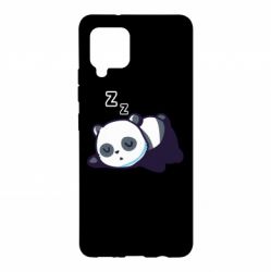 Чехол для Samsung A42 5G Cute panda sleeping - PrintSalon