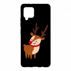 Чехол для Samsung A42 5G Deer with red nose - PrintSalon