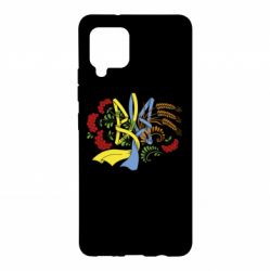 Чохол для Samsung A42 5G Герб колоски і калина - PrintSalon