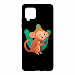 Чехол для Samsung A42 5G Monkey. Fuck You - PrintSalon