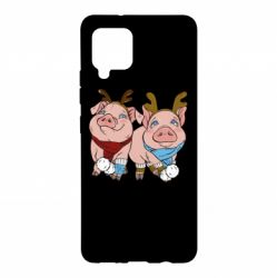 Чехол для Samsung A42 5G Pigs - PrintSalon