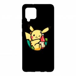 Чехол для Samsung A42 5G Pikachu with ketchup - PrintSalon