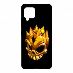 Чехол для Samsung A42 5G Standoff - Gold Skull - PrintSalon