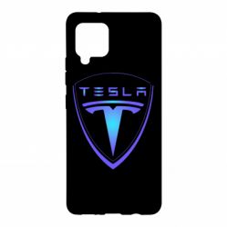 Чехол для Samsung A42 5G Tesla logo gradient - PrintSalon