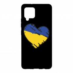 Чехол для Samsung A42 5G Украина сердце с царапинами - PrintSalon