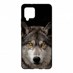 Чохол для Samsung A42 5G Wolf with yellow eyes - PrintSalon