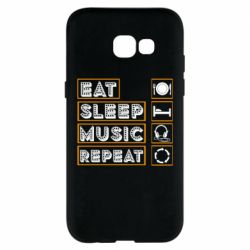 Чехол для Samsung A5 2017 Eat sleep dj repeat.