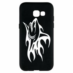 Чехол для Samsung A5 2017 Flaming shark - PrintSalon