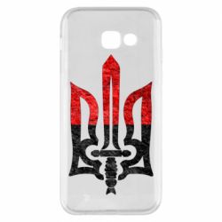 Чехол для Samsung A5 2017 Герб Украины красно-черный - PrintSalon