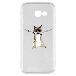 Чехол для Samsung A5 2017 Grumpy Cat On The Rope - PrintSalon