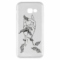 Чехол для Samsung A5 2017 Hand with leafs - PrintSalon
