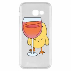 Чехол для Samsung A5 2017 Качка і келих вина - PrintSalon