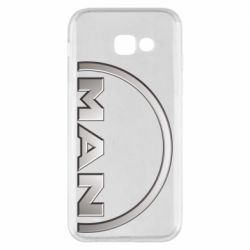 Чехол для Samsung A5 2017 Man metallic logo - PrintSalon