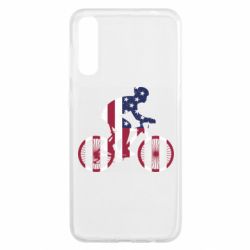 Чехол для Samsung A50 American cyclist - PrintSalon